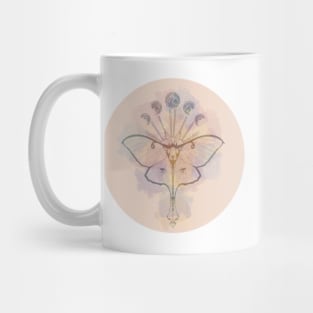 luna moth (round) Mug